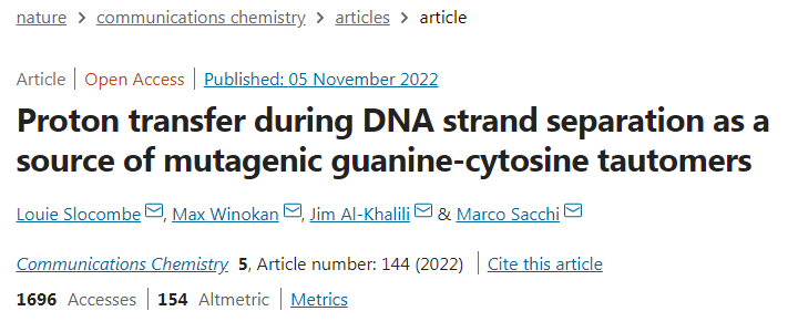 酶可能是鼓勵DNA自發(fā)突變的成分從而導(dǎo)致潛在的永久性遺傳錯誤