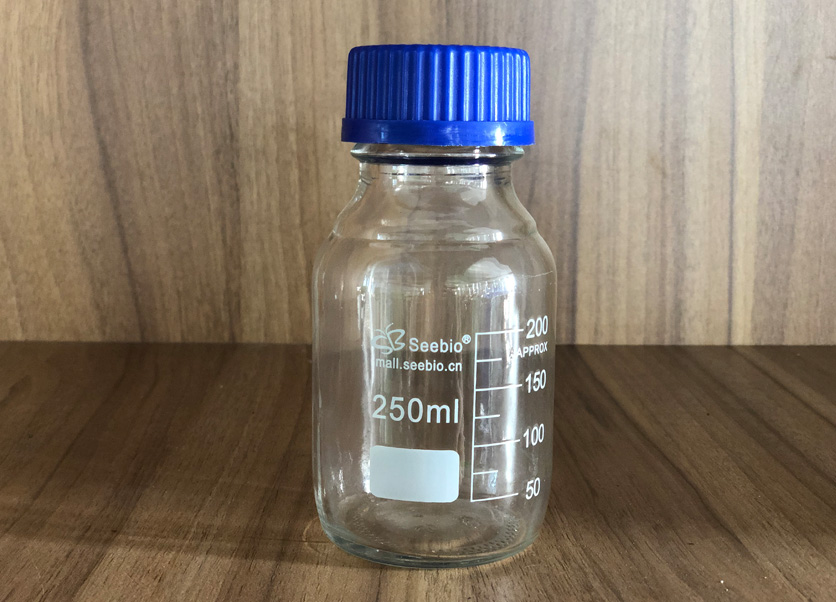 藍(lán)蓋試劑瓶，透明，250ml