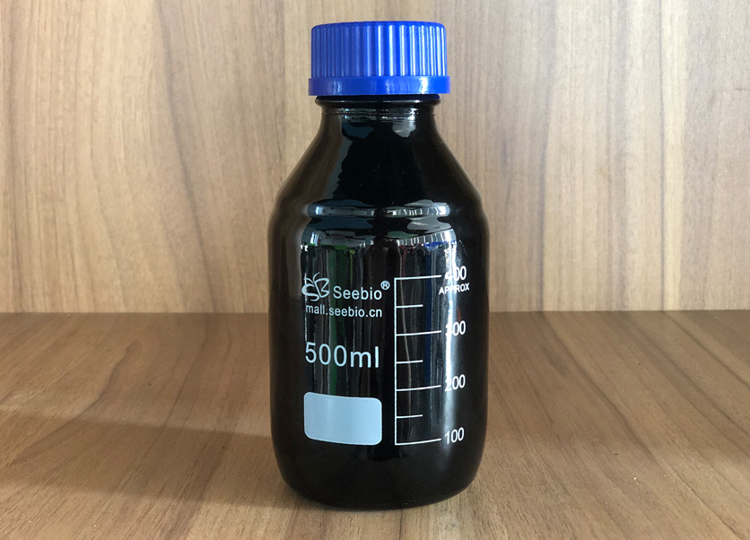 試劑瓶,藍蓋,棕色瓶身,容積500mL